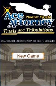 Phoenix Wright: Ace Attorney: Trials and Tribulations - Screenshot - Game Title Image