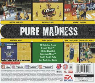 NCAA March Madness 99 - Box - Back Image