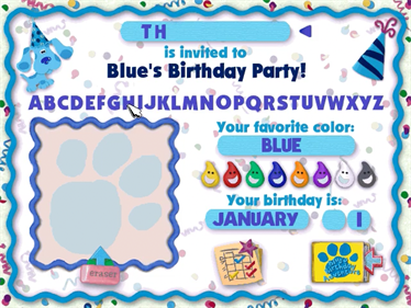 Blue's Birthday Adventure - Screenshot - Game Title Image