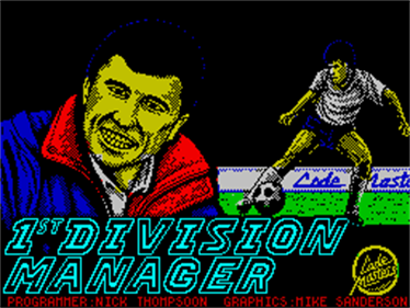 1st Division Manager - Screenshot - Game Title Image