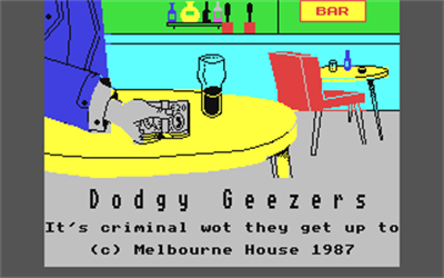 Dodgy Geezers - Screenshot - Game Title Image