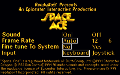 Space Ace (1994) - Screenshot - Game Title Image