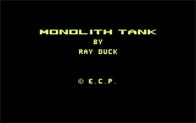 Monolith Tank - Screenshot - Game Title Image