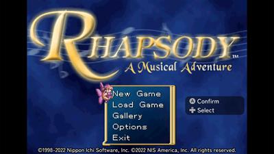 Prinny Presents NIS Classics Volume 3: La Pucelle: Ragnarok / Rhapsody: A Musical Adventure - Screenshot - Game Title Image