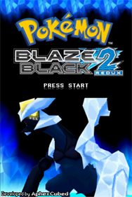 Pokémon Blaze Black 2 Redux - Screenshot - Game Title Image