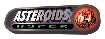 Asteroids Hyper 64 - Clear Logo Image