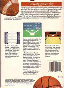 GameMaker Sports - Box - Back Image