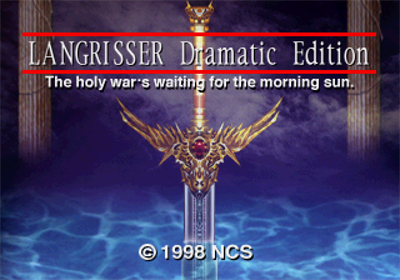 Langrisser Dramatic Edition - Screenshot - Game Title Image