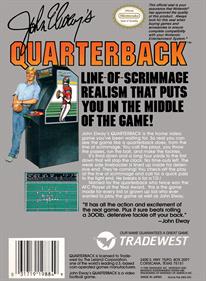 John Elway's Quarterback - Box - Back Image