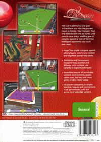 Cue Academy: Snooker, Pool, Billiards - Box - Back Image