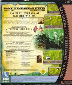 Battleground 7: Bull Run - Box - Back Image