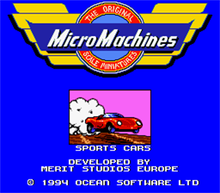 Micro Machines - Screenshot - Game Title Image