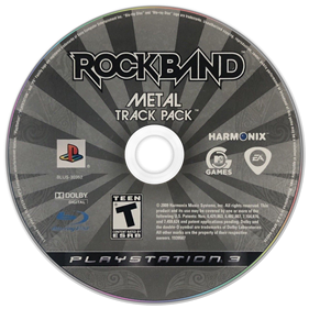 Rock Band: Metal Track Pack - Disc Image