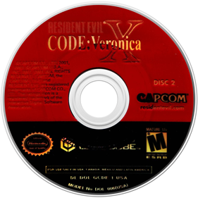 Resident Evil: Code: Veronica X - Disc