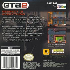 Grand Theft Auto 2 - Box - Back Image