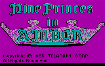 Nine Princes in Amber - Screenshot - Game Title Image