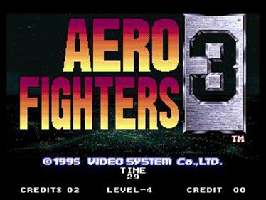 Aero Fighters 3 - Screenshot - Game Title Image