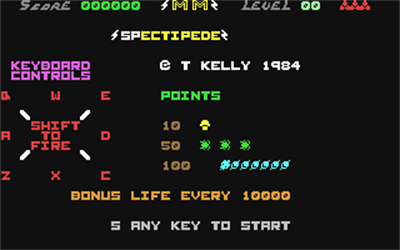 Spectipede - Screenshot - Game Title Image