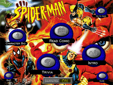 Spider-Man: Interactive CD-ROM Comic Book! - Screenshot - Game Title Image
