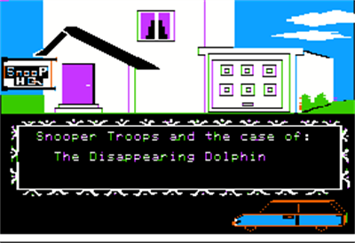 Snooper Troops Case 2: The Case of the Disappearing Dolphin - Screenshot - Game Title Image