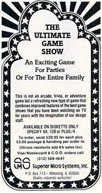 The Ultimate Game Show - Advertisement Flyer - Front Image