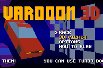 Varooom 3D - Screenshot - Game Title Image
