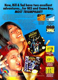 Bill & Ted's Excellent Game Boy Adventure - Advertisement Flyer - Front Image
