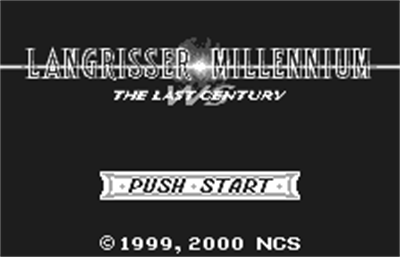 Langrisser Millennium WS: The Last Century - Screenshot - Game Title Image