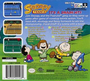 Snoopy Tennis - Box - Back Image