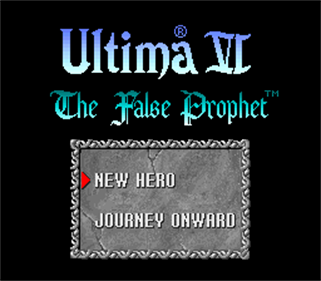 Ultima: The False Prophet - Screenshot - Game Title Image