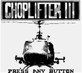 Choplifter III - Screenshot - Game Title Image
