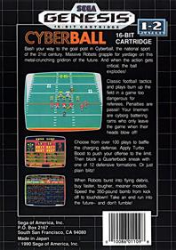 Cyberball - Box - Back Image