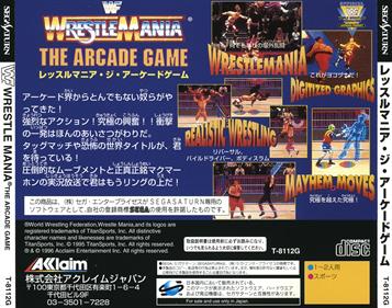 WWF WrestleMania: The Arcade Game - Box - Back Image