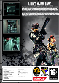 Metal Gear Solid: Integral - Fanart - Box - Back Image