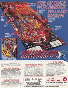 Rollergames - Advertisement Flyer - Back Image