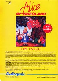 Alice in Videoland - Advertisement Flyer - Front Image