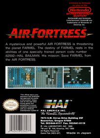 Air Fortress - Box - Back Image