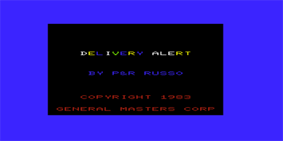 Delivery Alert - Screenshot - Game Title Image