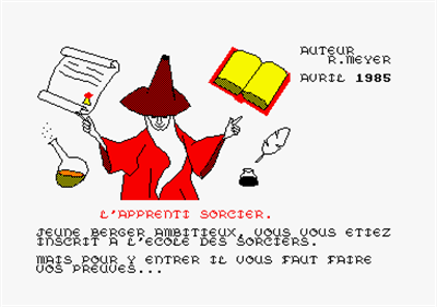 L'Apprenti Sorcier. - Screenshot - Game Title Image