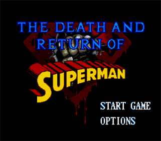 The Death and Return of Superman - Screenshot - Game Title Image