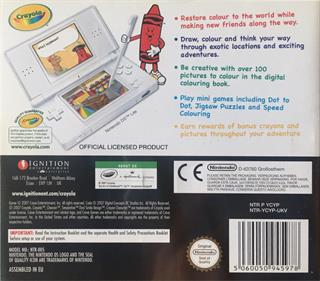 Crayola Treasure Adventures - Box - Back Image