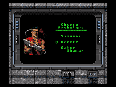 Shadowrun - Screenshot - Game Select Image