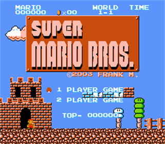 Frank's Second Ultimate Super Mario Bros. 1 - Screenshot - Game Select Image