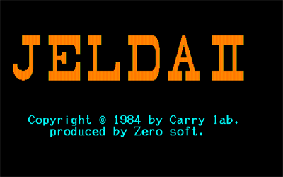 Jelda II - Screenshot - Game Title Image