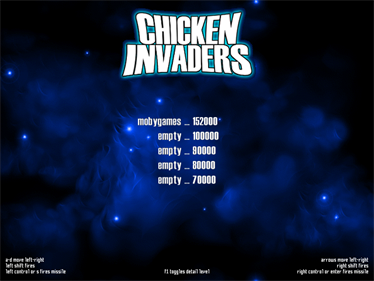 Chicken Invaders - Screenshot - Game Title Image