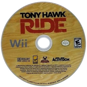 Tony Hawk: Ride - Disc Image