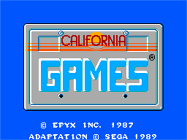 California Games - Screenshot - Game Title Image