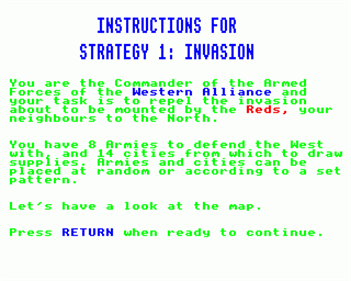 Strategy 1: Invasion - Screenshot - Game Title Image