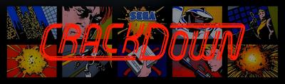 Crack Down - Arcade - Marquee Image