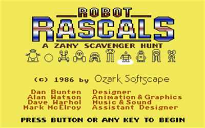 Robot Rascals - Screenshot - Game Title Image